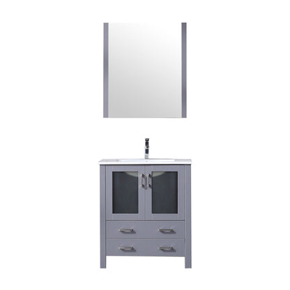Volez 30 in W x 18.25 in D Dark Grey Bath Vanity