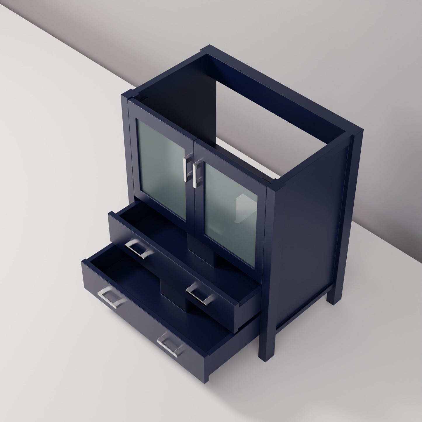 Volez 30 in W x 18.25 in D Navy Blue Bath Vanity
