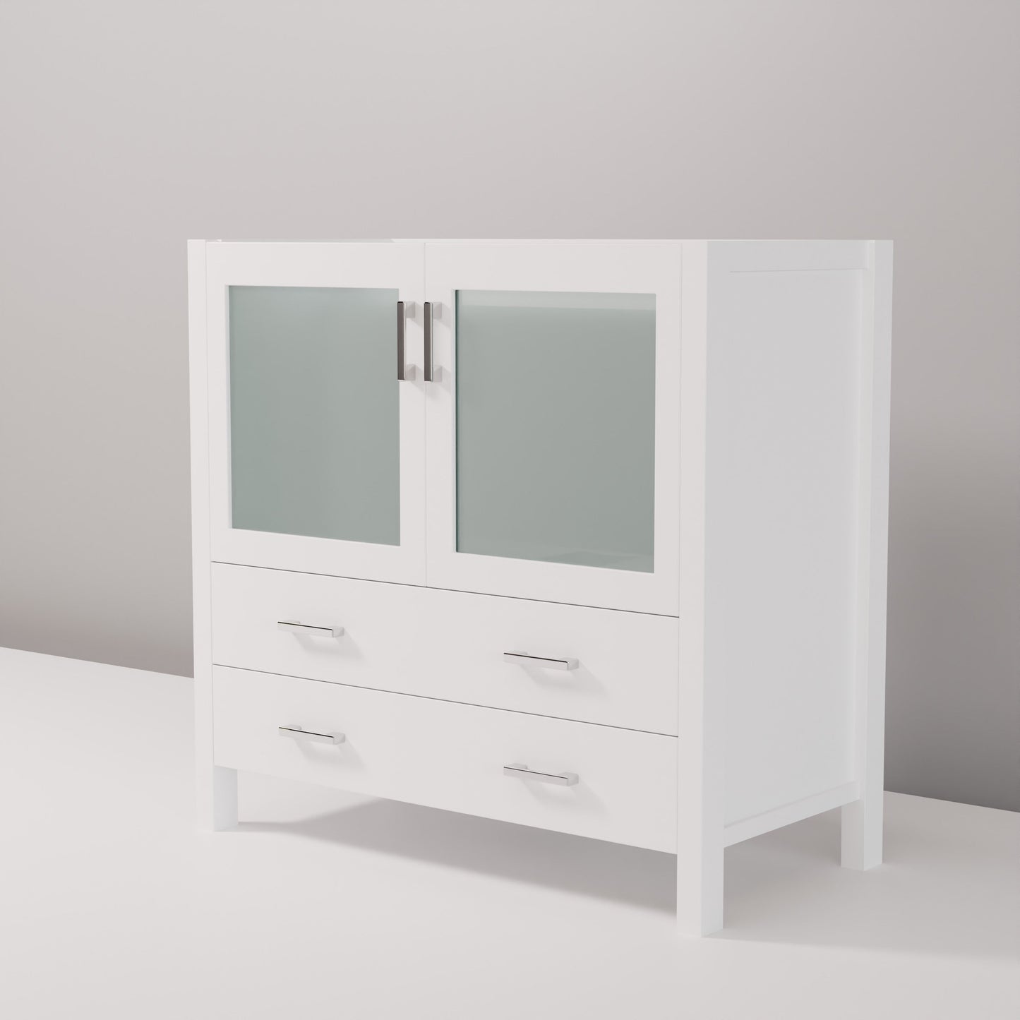 Volez 36 in W x 18.25 in D White Bath Vanity