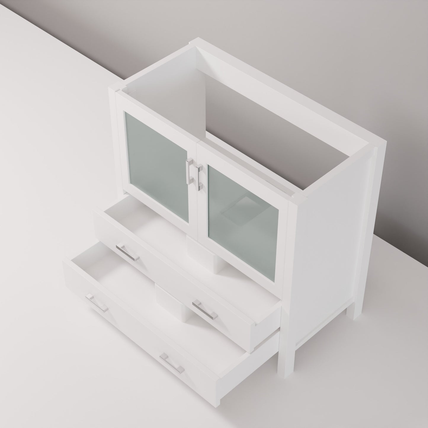 Volez 36 in W x 18.25 in D White Bath Vanity