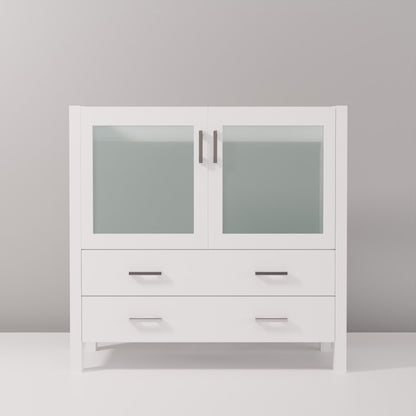 Volez 36 in W x 18.25 in D White Bath Vanity