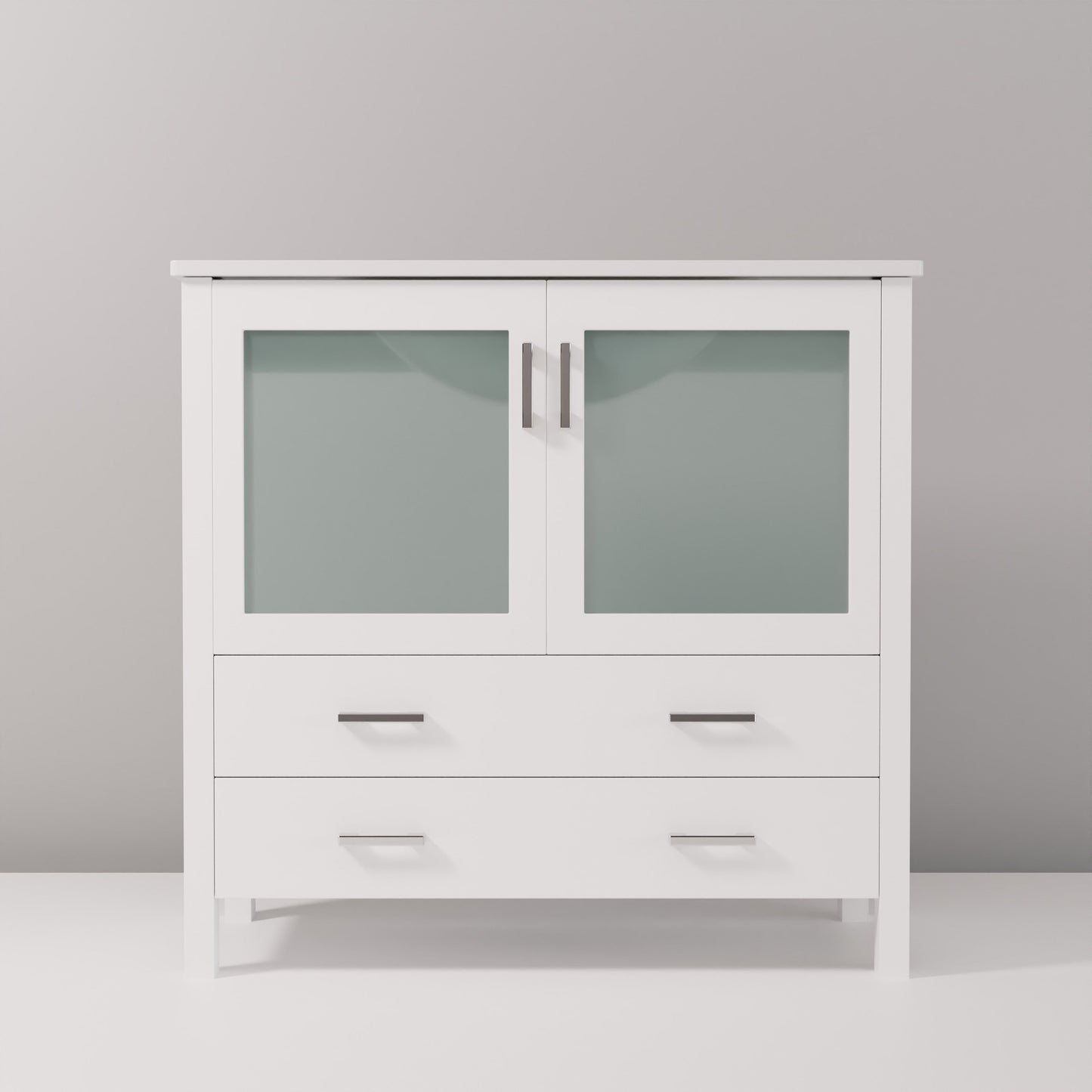 Volez 36 in W x 18.25 in D White Bath Vanity