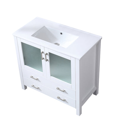 Volez 36 in W x 18.25 in D White Bath Vanity