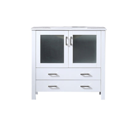Volez 36 in W x 18.25 in D White Bath Vanity