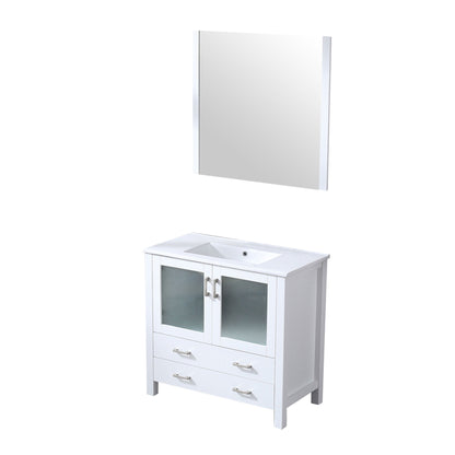 Volez 36 in W x 18.25 in D White Bath Vanity