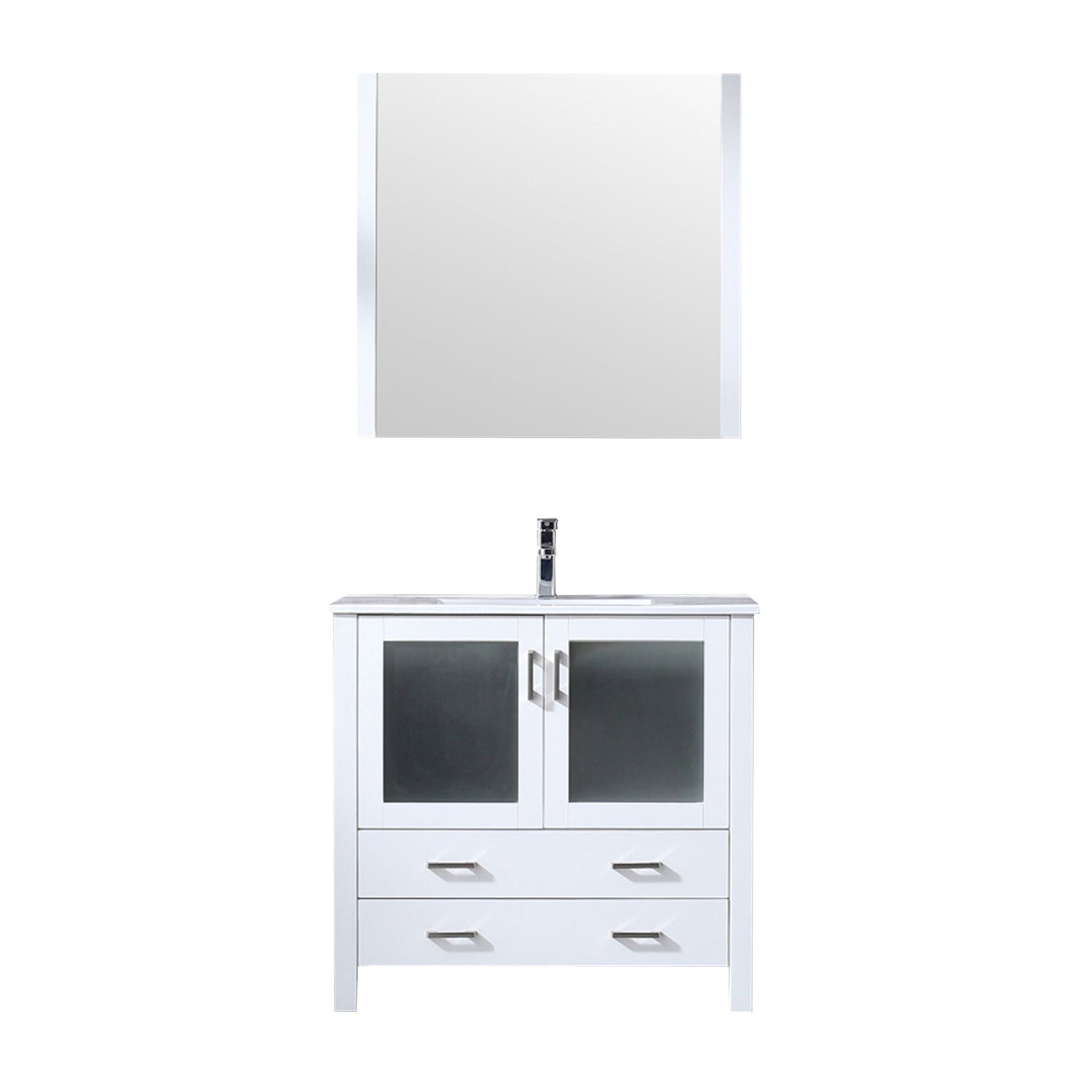 Volez 36 in W x 18.25 in D White Bath Vanity