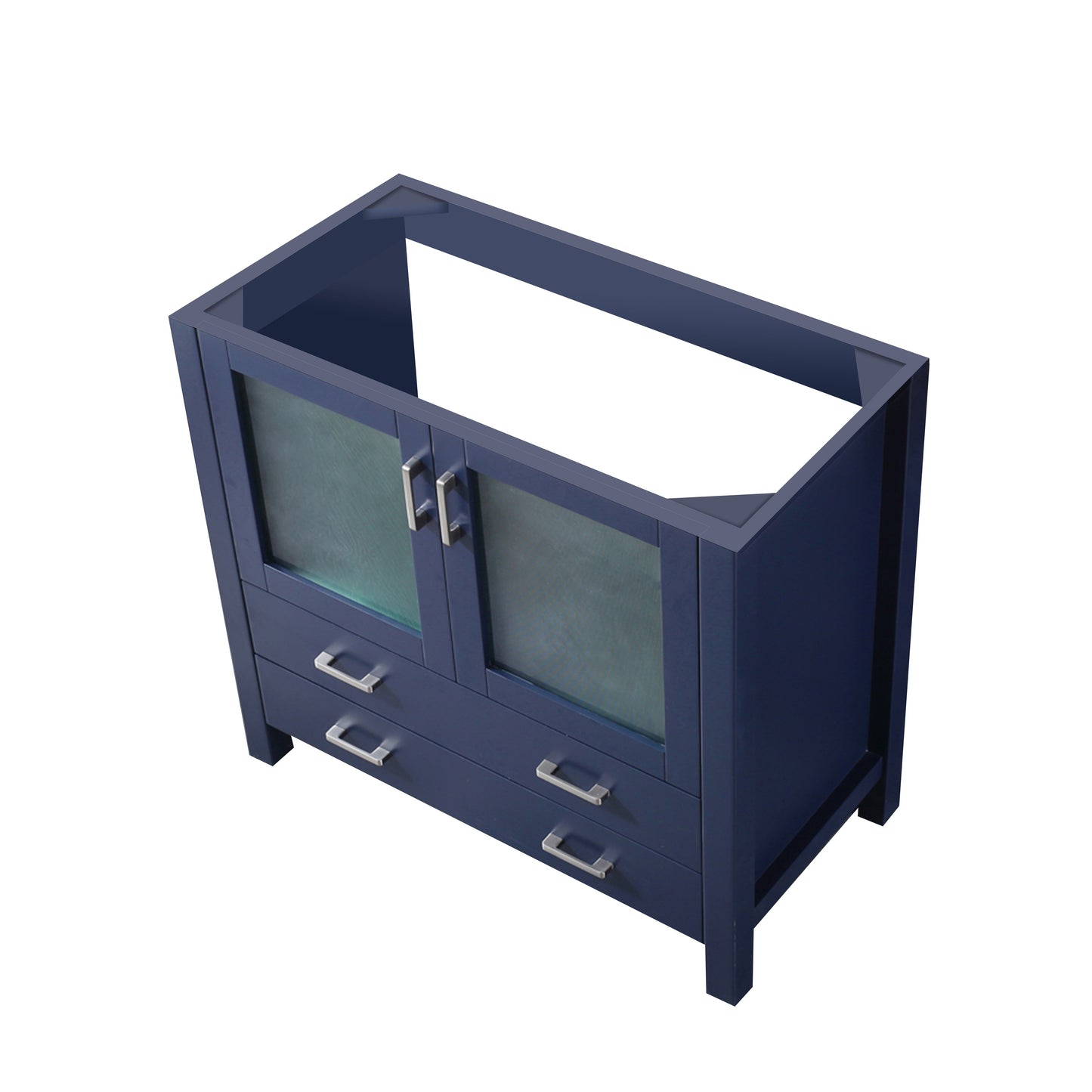 Volez 36 in W x 18.25 in D Navy Blue Bath Vanity