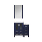 Volez 36 in W x 18.25 in D Navy Blue Bath Vanity