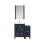 Volez 36 in W x 18.25 in D Navy Blue Bath Vanity
