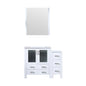 Volez 42 in W x 18.25 in D White Bath Vanity with Side Cabinet