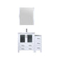 Volez 42 in W x 18.25 in D White Bath Vanity with Side Cabinet