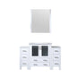 Volez 54 in W x 18.25 in D White Bath Vanity with Side Cabinets
