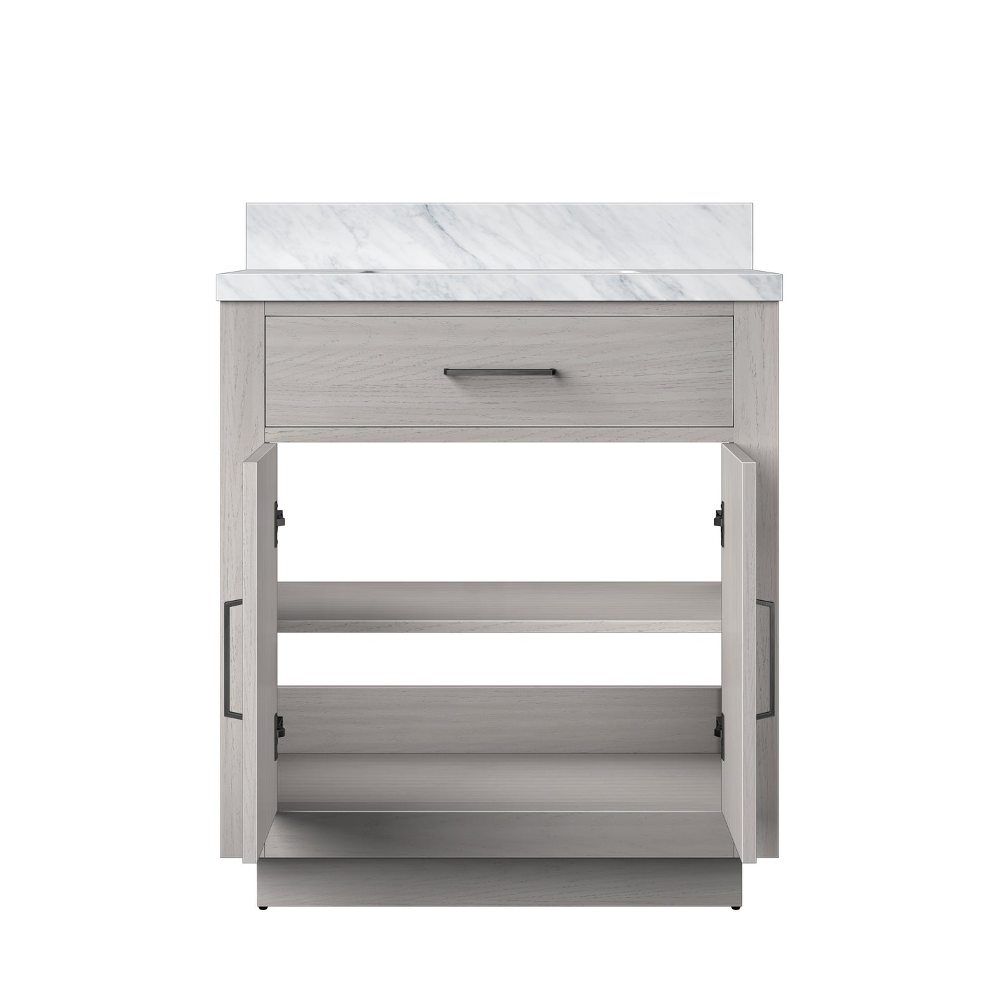 Abbey 30 in W x 22 in D White Oak Single Bath Vanity