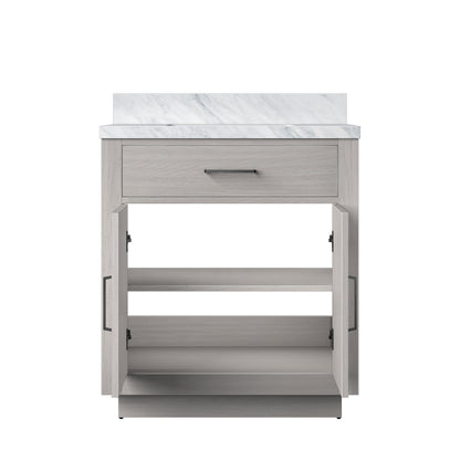 Abbey 30 in W x 22 in D White Oak Single Bath Vanity