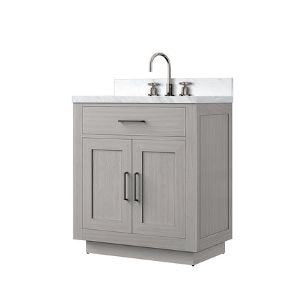 Abbey 30 in W x 22 in D White Oak Single Bath Vanity