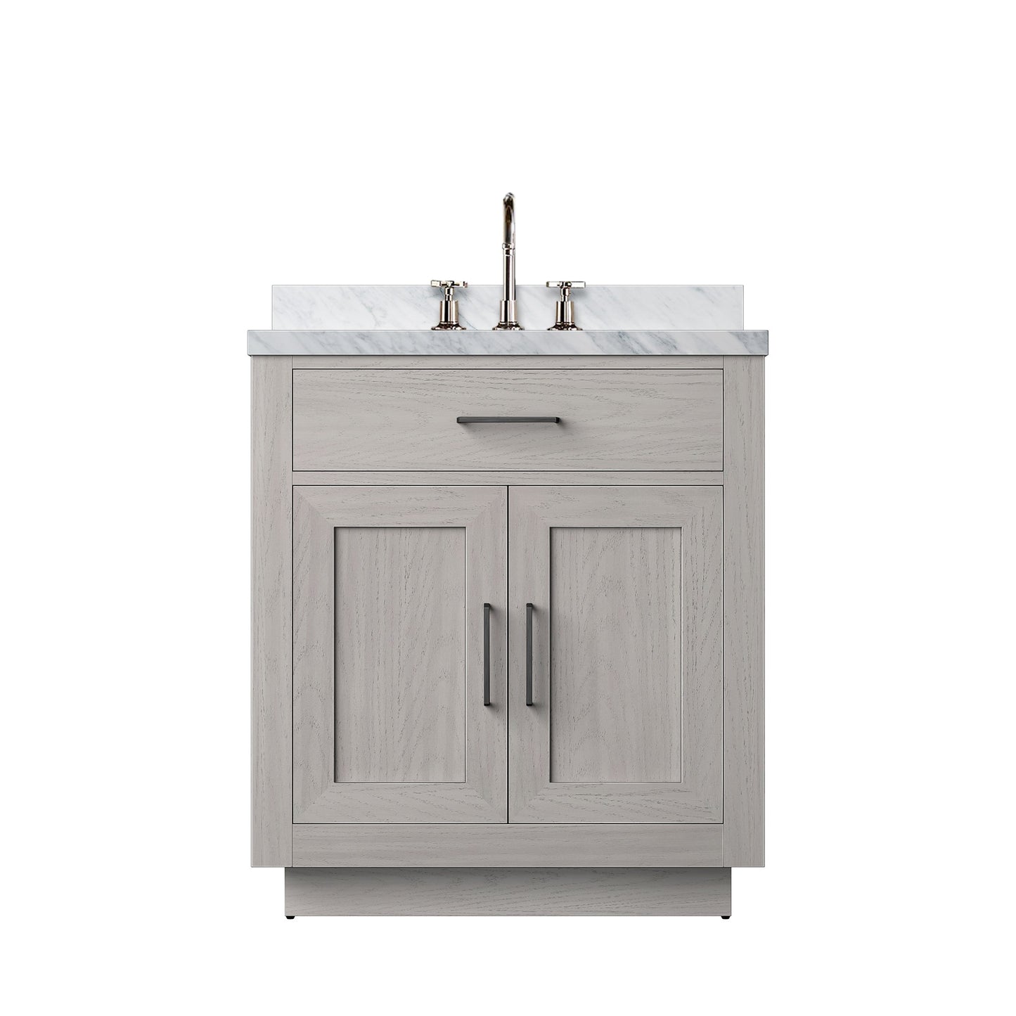 Abbey 30 in W x 22 in D White Oak Single Bath Vanity