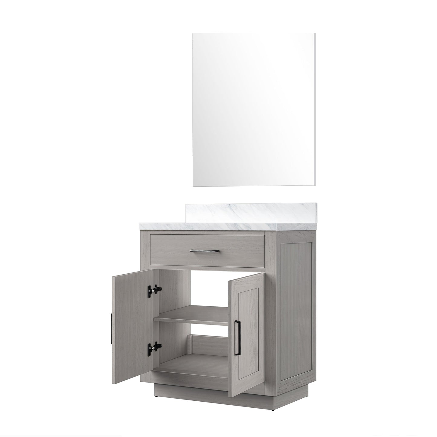 Abbey 30 in W x 22 in D White Oak Single Bath Vanity