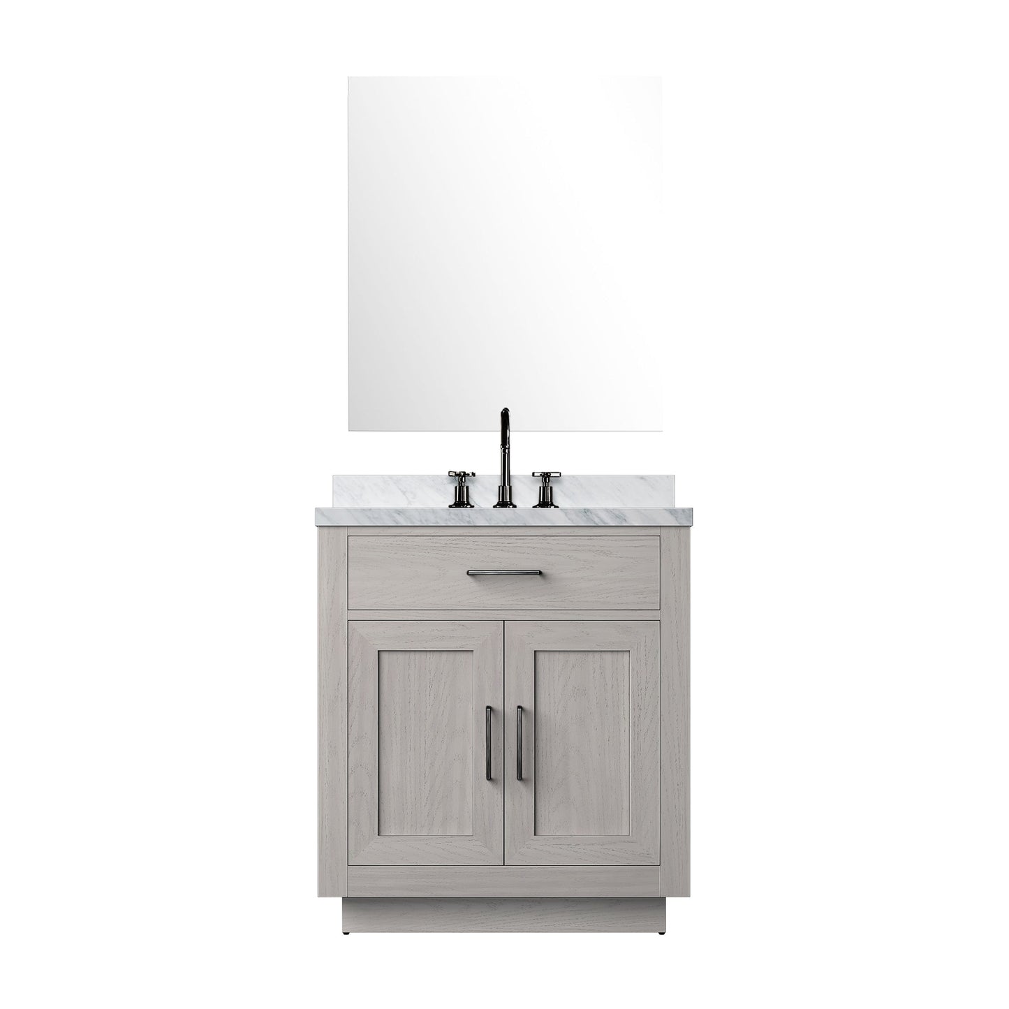 Abbey 30 in W x 22 in D White Oak Single Bath Vanity