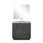 Abbey 36 in W x 22 in D Black Oak Single Bath Vanity