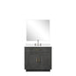 Abbey 36 in W x 22 in D Black Oak Single Bath Vanity