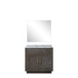 Abbey 36 in W x 22 in D Brown Oak Single Bath Vanity