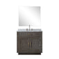 Abbey 36 in W x 22 in D Brown Oak Single Bath Vanity