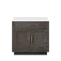 Abbey 36 in W x 22 in D Brown Oak Single Bath Vanity