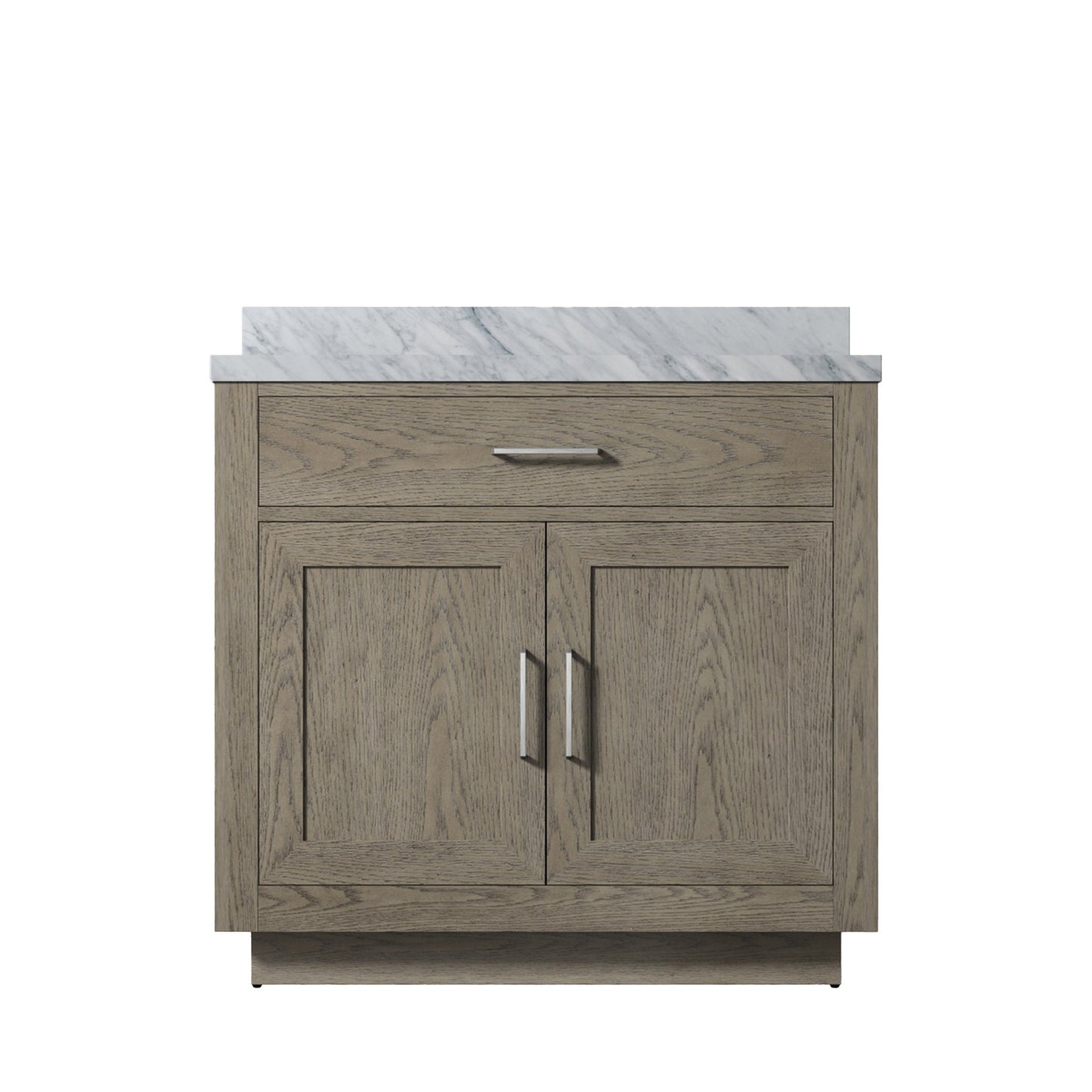 Abbey 36 in W x 22 in D Grey Oak Single Bath Vanity