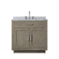 Abbey 36 in W x 22 in D Grey Oak Single Bath Vanity