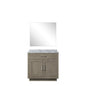 Abbey 36 in W x 22 in D Grey Oak Single Bath Vanity