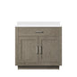 Abbey 36 in W x 22 in D Grey Oak Single Bath Vanity