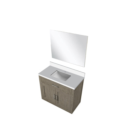 Abbey 36 in W x 22 in D Grey Oak Single Bath Vanity
