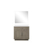 Abbey 36 in W x 22 in D Grey Oak Single Bath Vanity