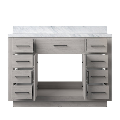 Abbey 48 in W x 22 in D White Oak Single Bath Vanity