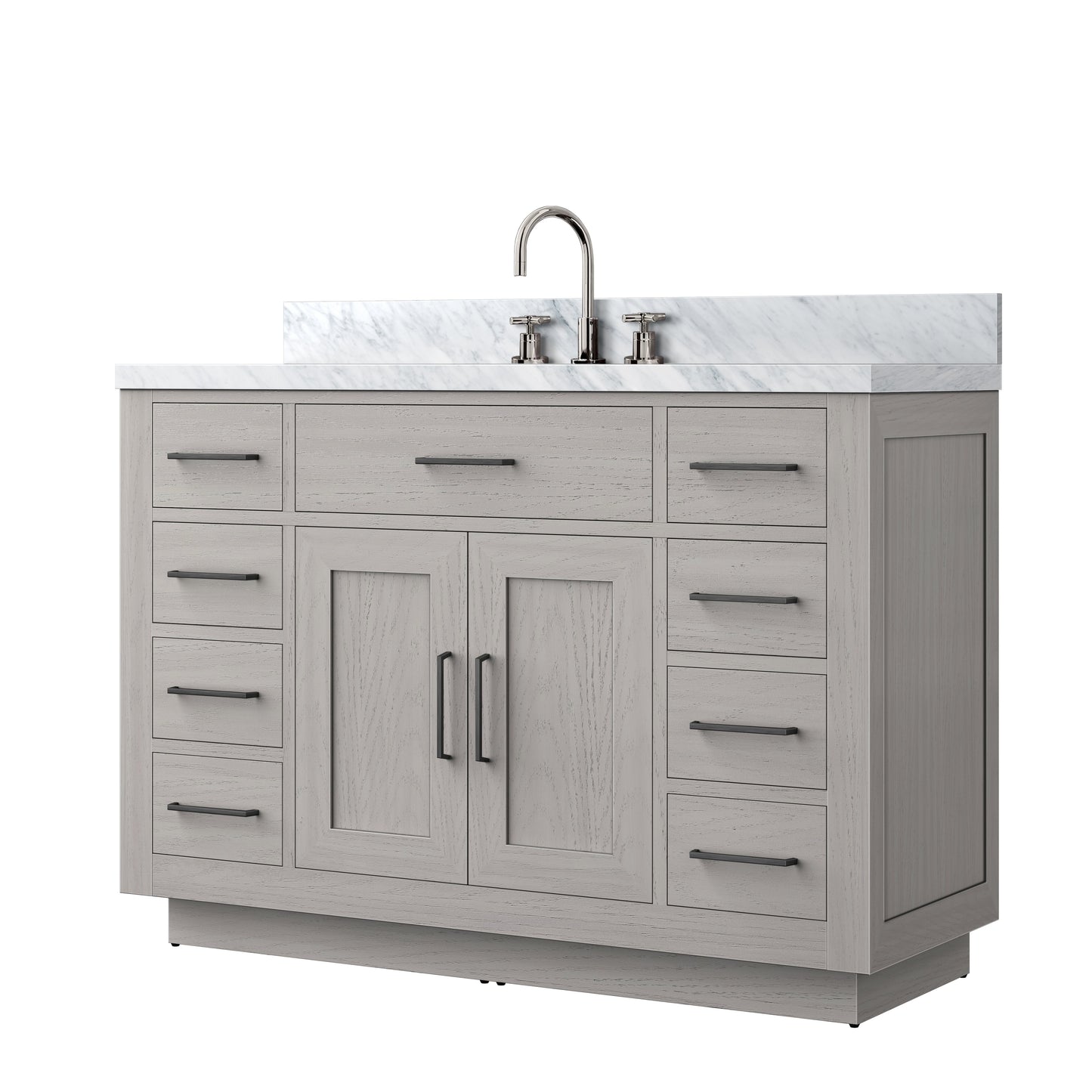 Abbey 48 in W x 22 in D White Oak Single Bath Vanity