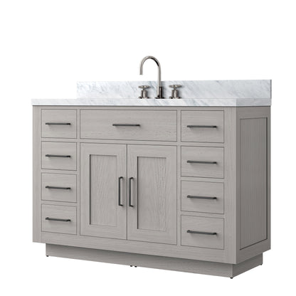 Abbey 48 in W x 22 in D White Oak Single Bath Vanity