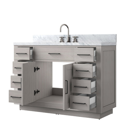 Abbey 48 in W x 22 in D White Oak Single Bath Vanity
