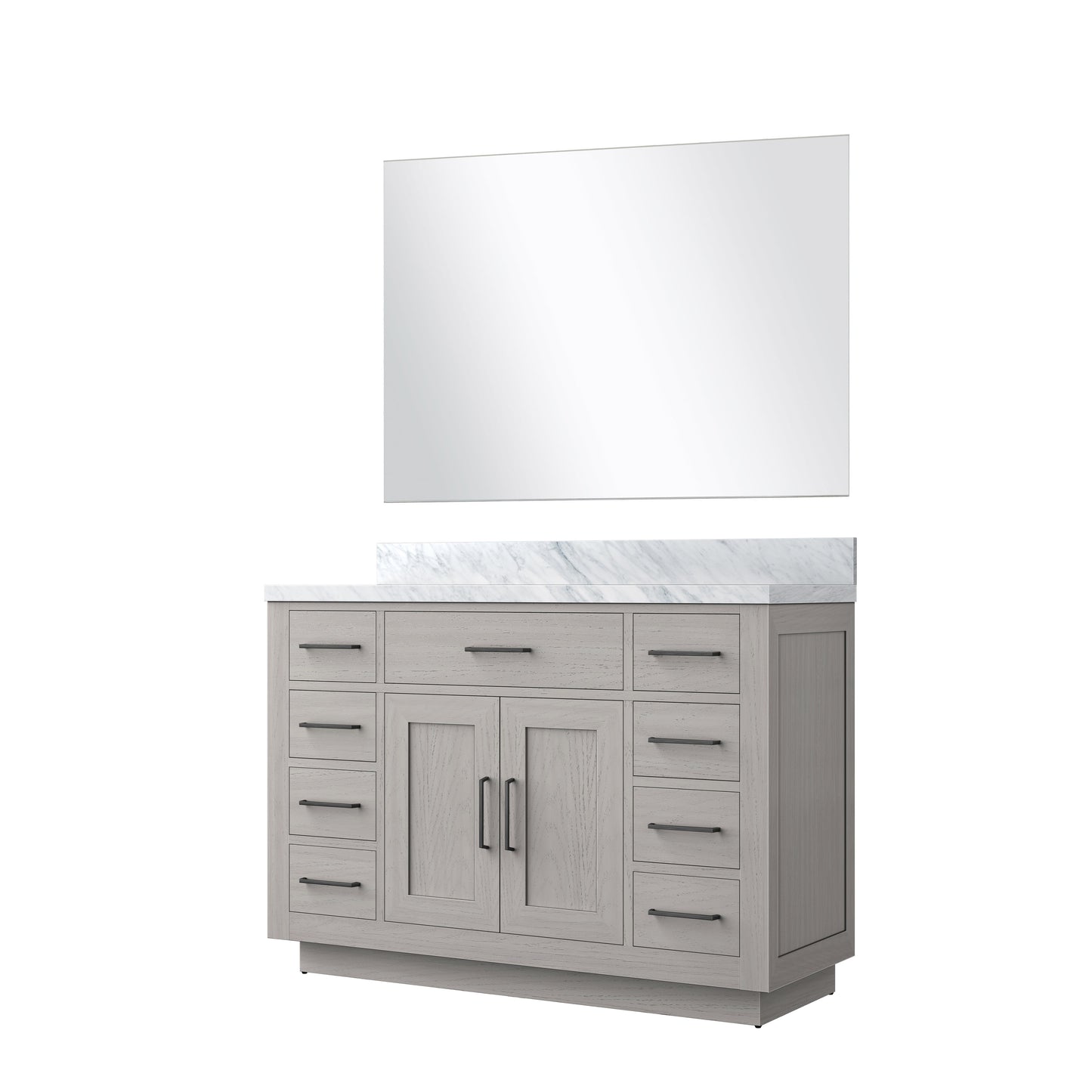 Abbey 48 in W x 22 in D White Oak Single Bath Vanity