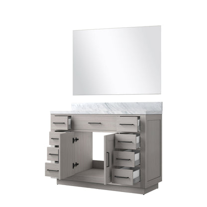 Abbey 48 in W x 22 in D White Oak Single Bath Vanity