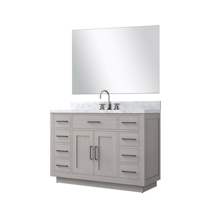 Abbey 48 in W x 22 in D White Oak Single Bath Vanity