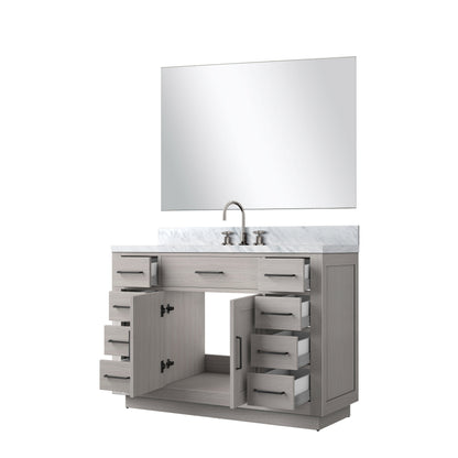 Abbey 48 in W x 22 in D White Oak Single Bath Vanity