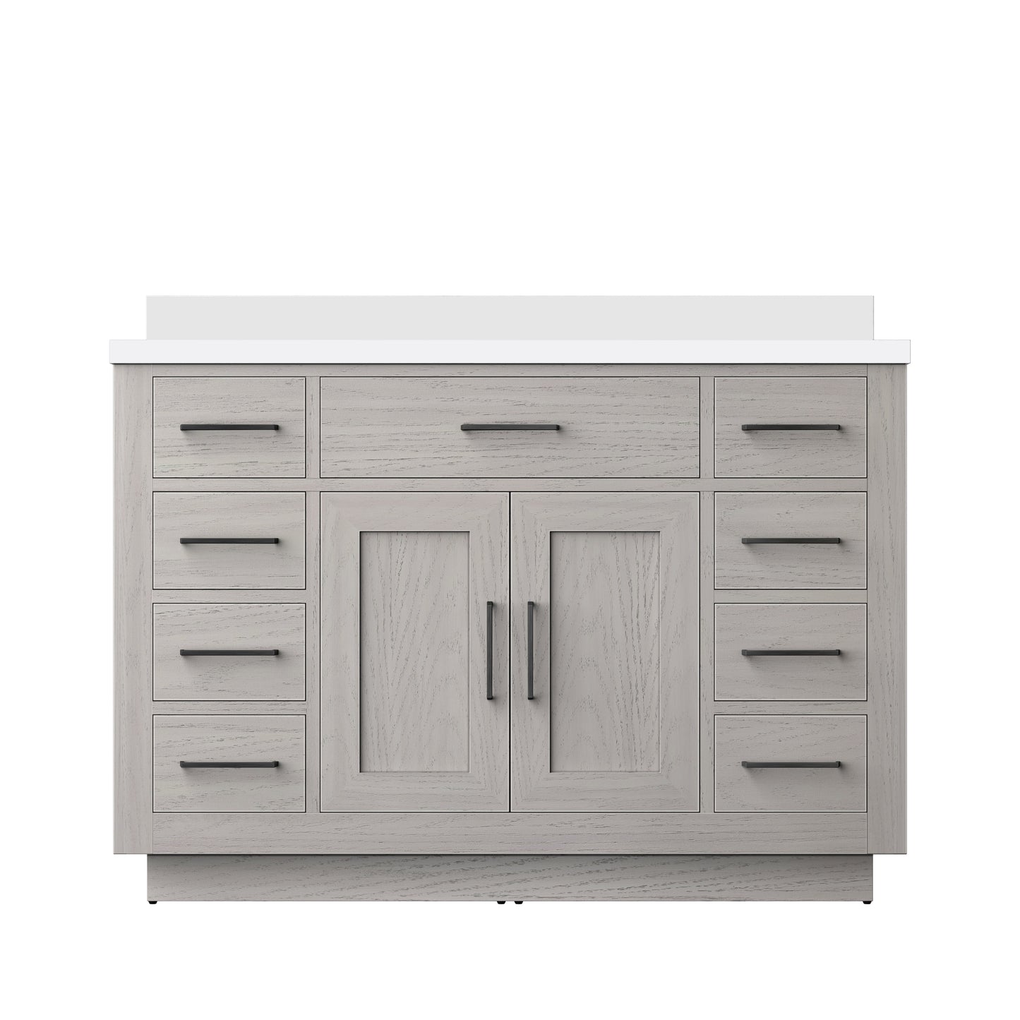 Abbey 48 in W x 22 in D White Oak Single Bath Vanity