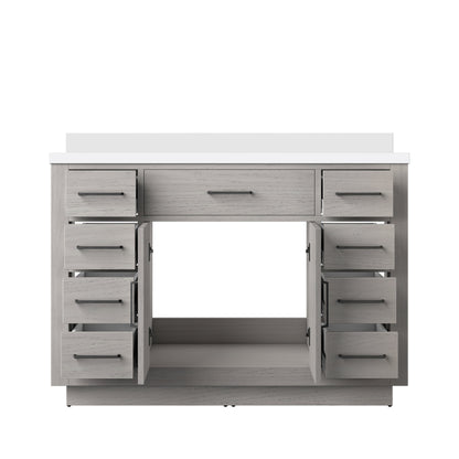 Abbey 48 in W x 22 in D White Oak Single Bath Vanity