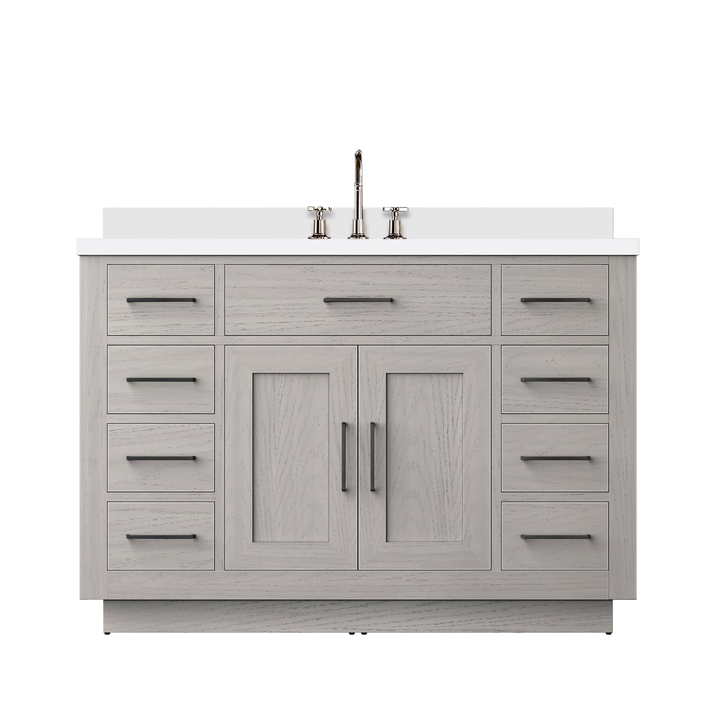 Abbey 48 in W x 22 in D White Oak Single Bath Vanity