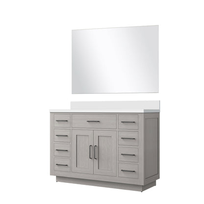 Abbey 48 in W x 22 in D White Oak Single Bath Vanity