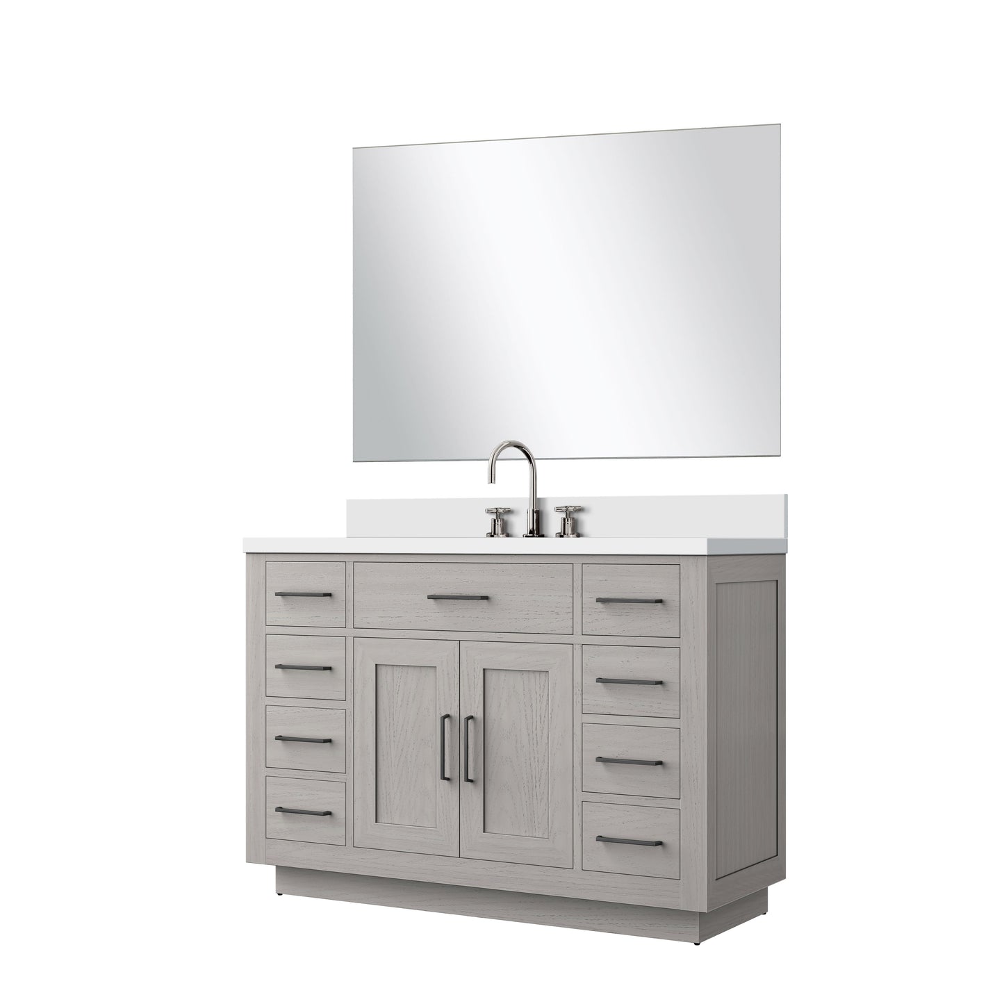 Abbey 48 in W x 22 in D White Oak Single Bath Vanity