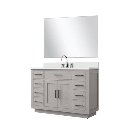 Abbey 48 in W x 22 in D White Oak Single Bath Vanity