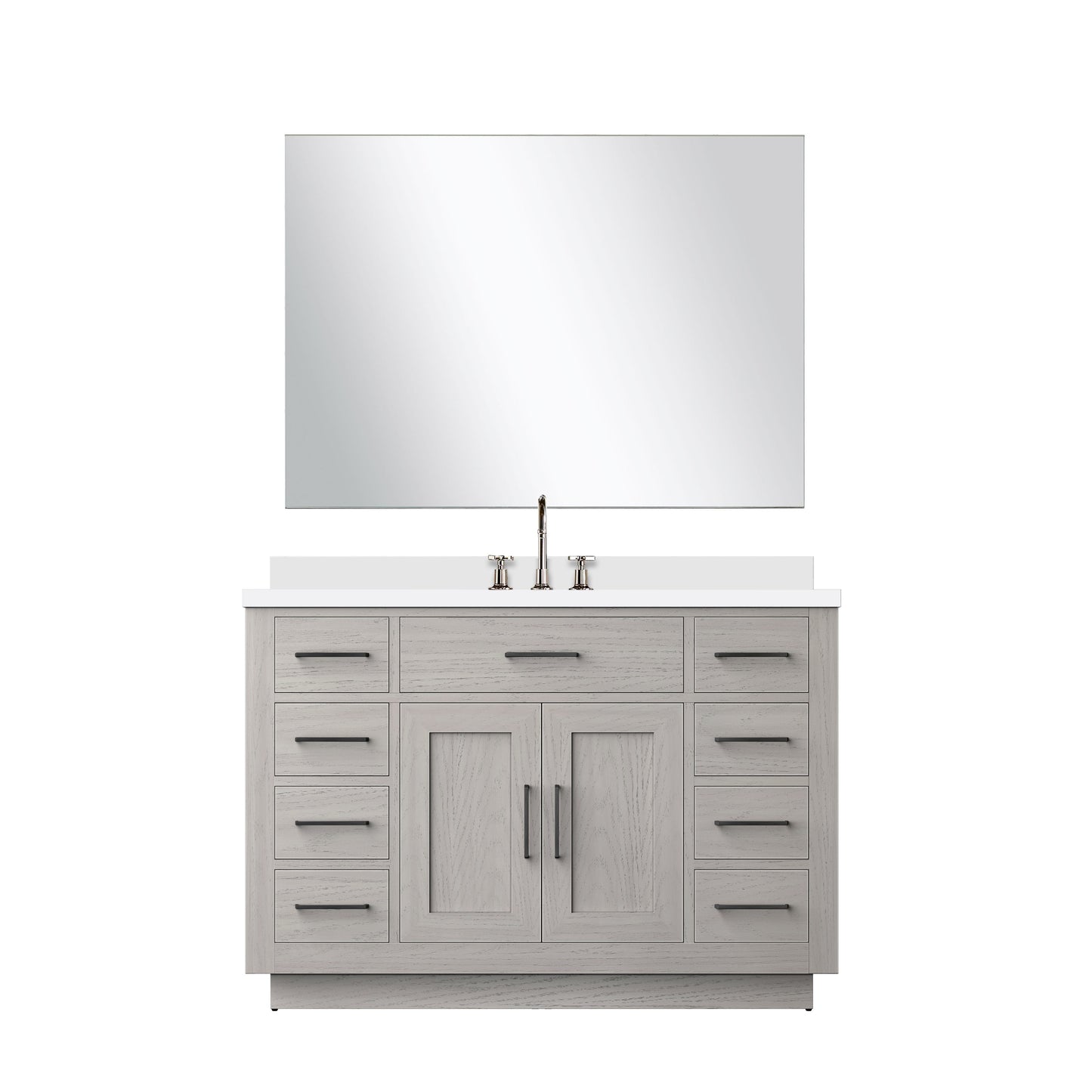 Abbey 48 in W x 22 in D White Oak Single Bath Vanity