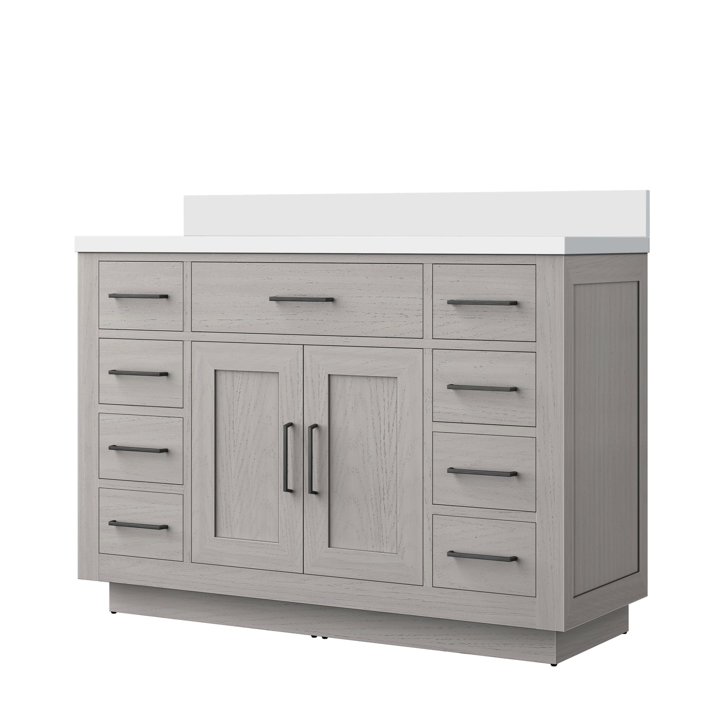 Abbey 48 in W x 22 in D White Oak Single Bath Vanity