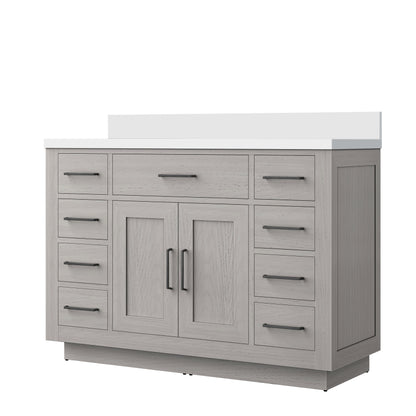 Abbey 48 in W x 22 in D White Oak Single Bath Vanity